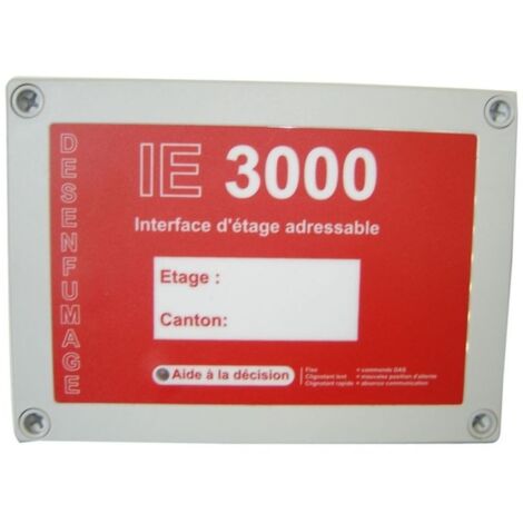 Nugelec 35151 Interface d'étage IE3000 - tableau de désenfumage habitation adressable TD3000