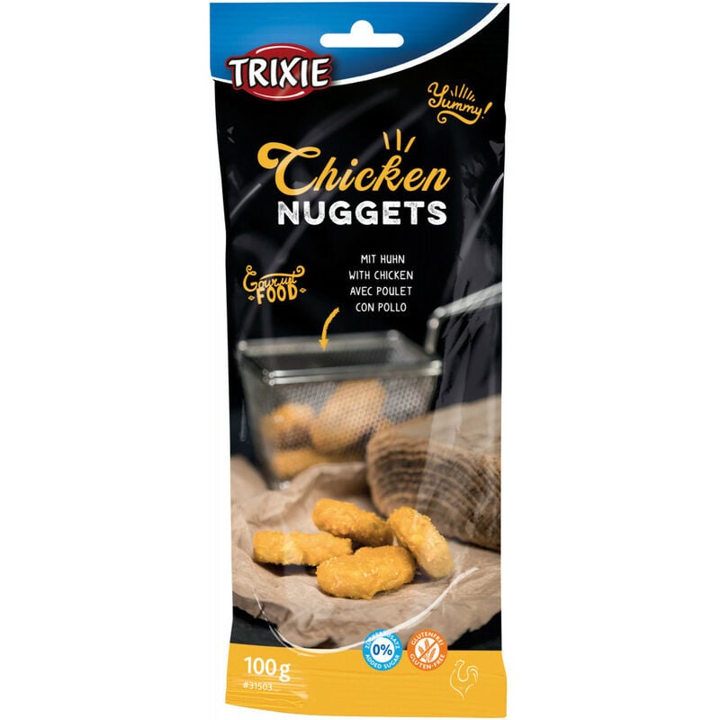 Chicken Nuggets. Pour chiens. Poids 100g.