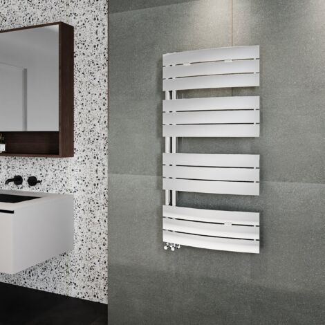 Nuie 1080mm x 550mm Chrome Elgin Heated Towel Rail - HL336