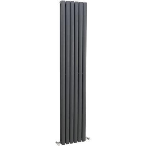 Nuie 1800mm x 354mm Anthracite Revive Double Panel Radiator - HLA77