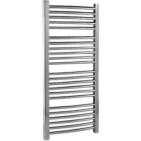 Nuie 500mm x 1100mm Chrome Curved Ladder Rail - HK386