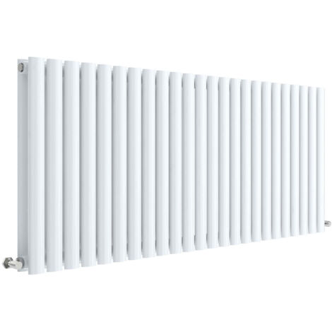 Nuie 600mm x 1398mm Gloss White Revive Double Panel Radiator - HL340D