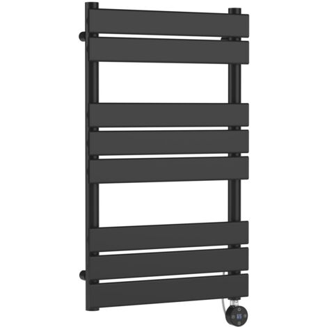 Nuie 840mm x 500mm Anthracite 400 Watt Electric Heated Towel Rail - HL158