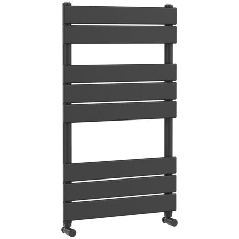 Nuie 840mm x 500mm Anthracite Piazza Heated Towel Rail - HLA82