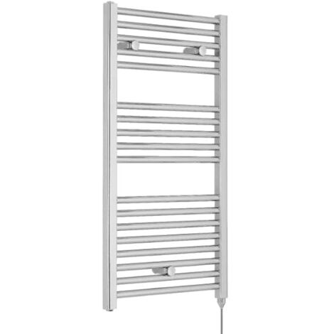 Nuie 920mm x 480mm Chrome Electric Round Ladder Rail - MTY151