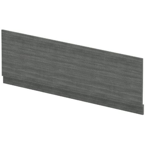 Nuie Anthracite Woodgrain 1800mm Front Bath Panel with Plinth - MPD507N