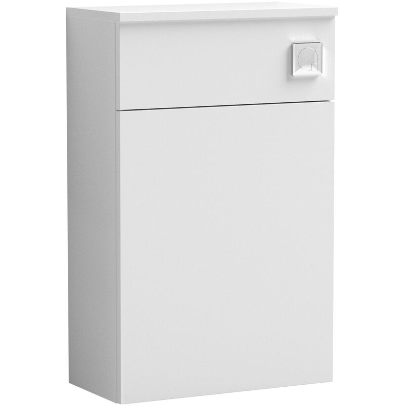 Arno Back to Wall WC Unit 500mm Wide - Gloss White - Nuie
