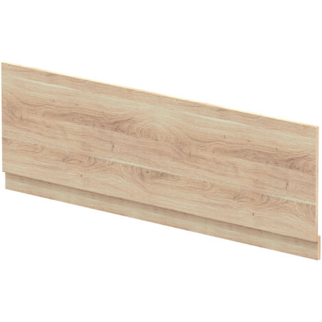 Nuie Arno Bath Front Panel and Plinth 560mm H x 1700mm W - Bleached Oak