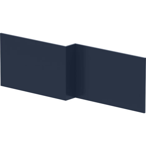 Nuie Arno Square Shower Bath Front Panel 520mm H x 1700mm W - Midnight Blue