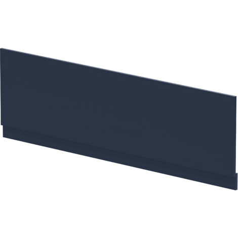 Nuie Arno Straight Bath Front Panel and Plinth 560mm H x 1800mm W - Satin Midnight Blue