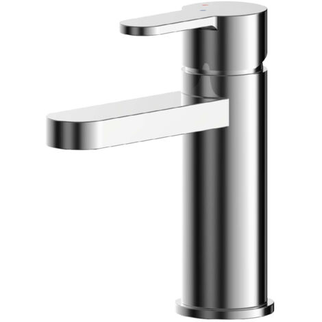 Nuie Arvan Chrome Eco Mono Basin Mixer Tap with Push Button Waste - ARV305EC