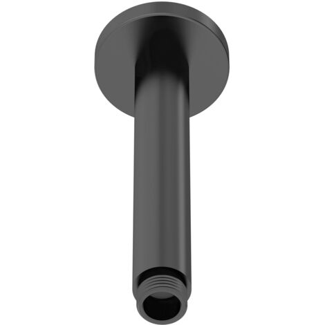 Nuie Arvan Round Ceiling Mounted Shower Arm 160mm Length - Matt Black