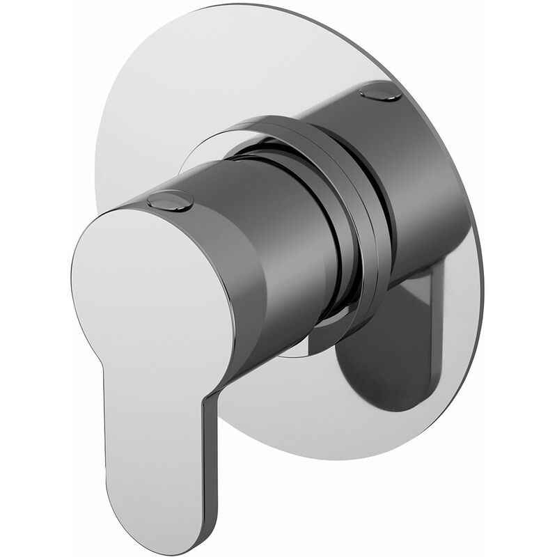 Arvan Round Concealed Stop Tap Shower Valve - Chrome - Nuie