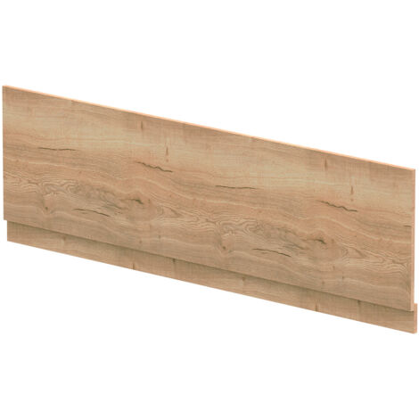Nuie Autumn Oak Woodgrain 1800mm Bath Front Panel with Plinth - MPC1807