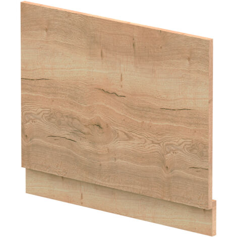 Nuie Autumn Oak Woodgrain 700mm Bath End Panel with Plinth - MPC1811