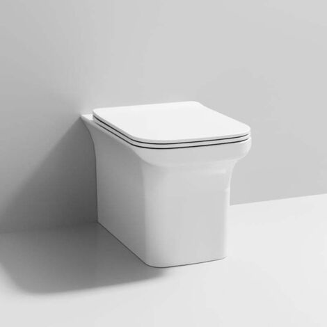 Nuie Ava Back to Wall Toilet Pan with Soft Close Seat - NCG506