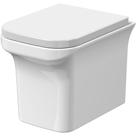 Nuie Ava Wall Hung Toilet Pan with Soft Close Seat - NCG540