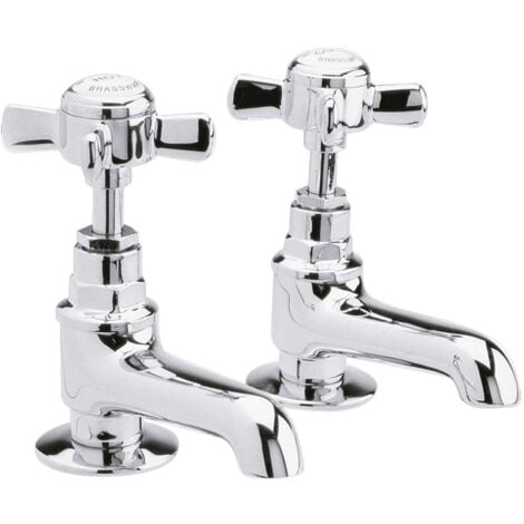 main image of "Nuie Beaumont Basin Taps Pair - Chrome"
