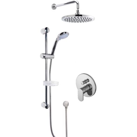 Nuie Binsey Manual Concealed Complete Mixer Shower with Diverter - Chrome