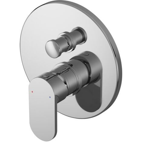Nuie Binsey Manual Concealed Shower Valve with Diverter Single Handle - Chrome