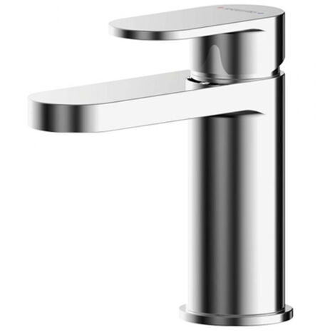 Nuie Binsey Mini Mono Basin Mixer Tap with Push Button Waste - Chrome