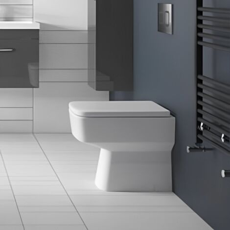 Nuie Bliss Square Back to Wall Toilet Pan - NCH106B