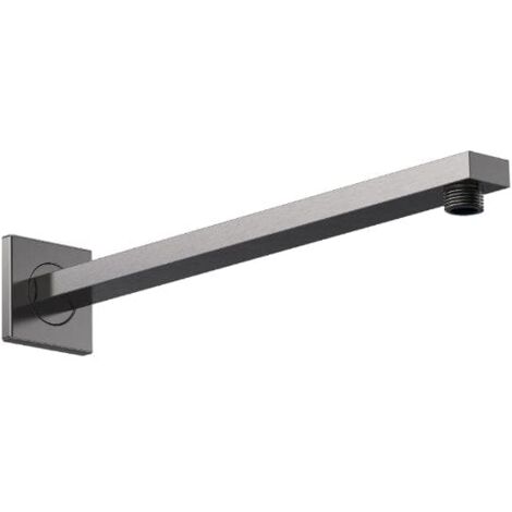 Nuie Brushed Pewter Small Rectangular Shower Arm - ARM713