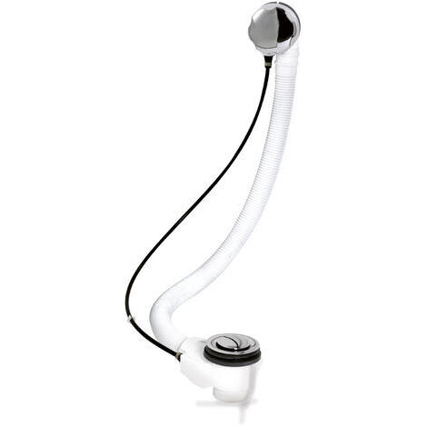Nuie Chrome Extended Bath Pop-up Waste and Overflow - EA333