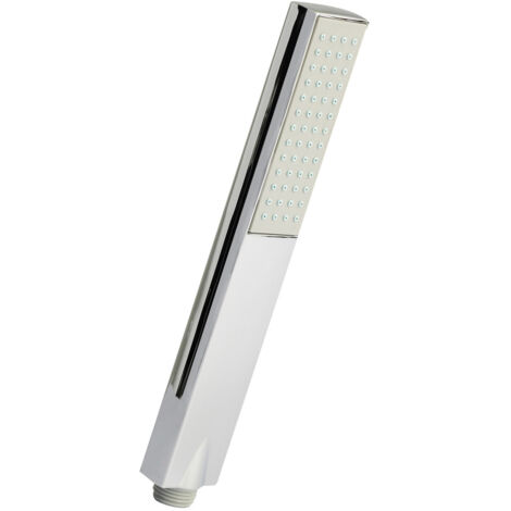 Nuie Chrome Rectangular Easyclean Shower Handset - HO306