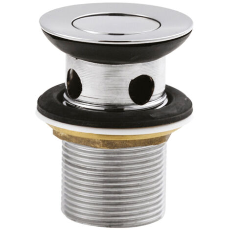 Nuie Chrome Slotted Flip Top Basin Waste - ER03