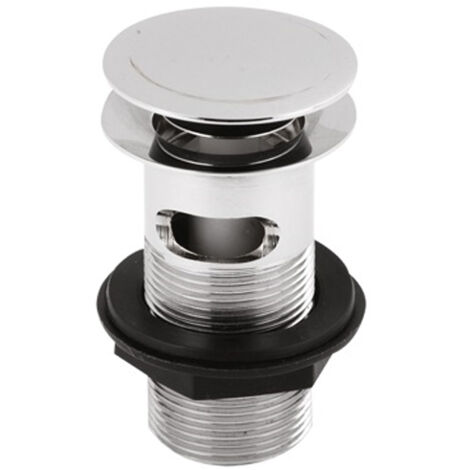 Nuie Chrome Slotted Push Button Basin Waste - EK303