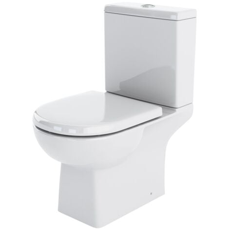 Premier Asselby Close Coupled Toilet WC Push Button Cistern - Excluding Seat