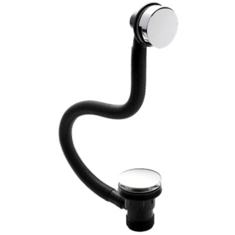 Easy Clean Chrome Click Clack Bath Waste With Overflow - ECBW1 At Victorian Plumbing