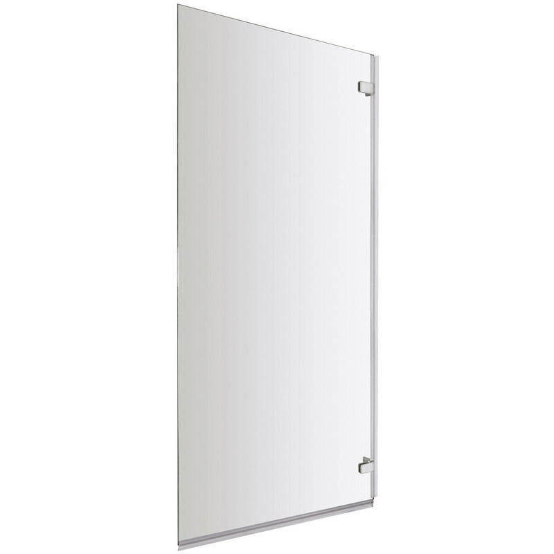 Nuie - Ella 780mm Square Shower Bath Hinged Bath Screen - erssq