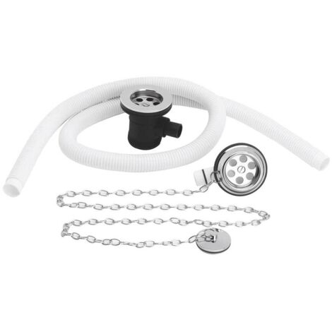Nuie Extended Retainer Bath Waste and Overflow with Plug and Link Chain - EA329