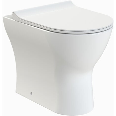 ASPIRE Nuie Freya Rimless Back to Wall Toilet - Soft Close Seat