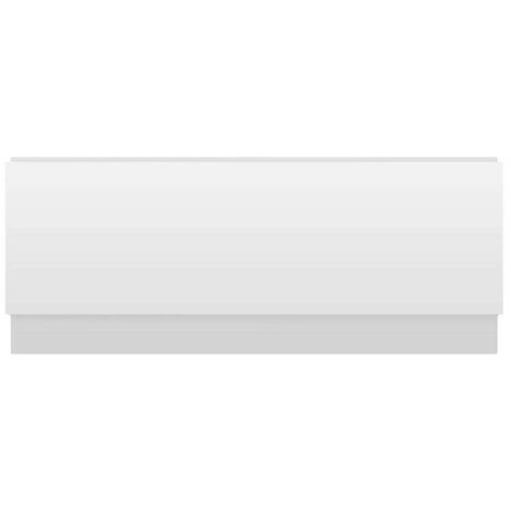 Nuie Gloss White 1700mm Front Bath Panel with Plinth - BPR105