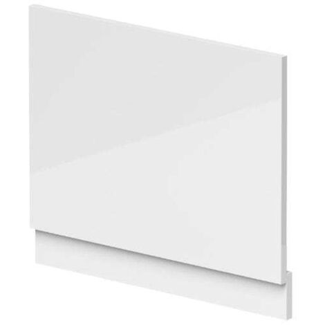 Nuie Gloss White 700mm End Bath Panel with Plinth - BPR111