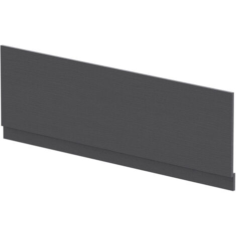 Nuie Graphite Grey Woodgrain 1700mm Bath Front Panel - MPC2205