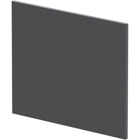 Nuie Graphite Grey Woodgrain 700mm Shower Bath End Panel - MPC2231