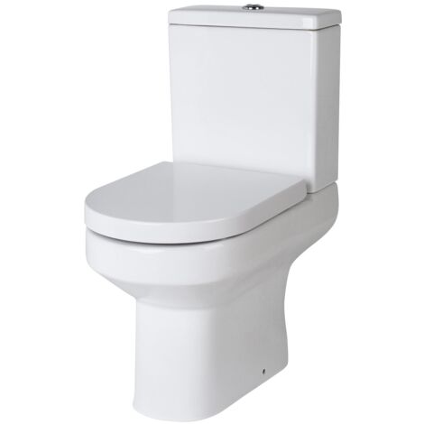 Nuie Harmony Close Coupled Pan Push Button Cistern - Excluding Seat