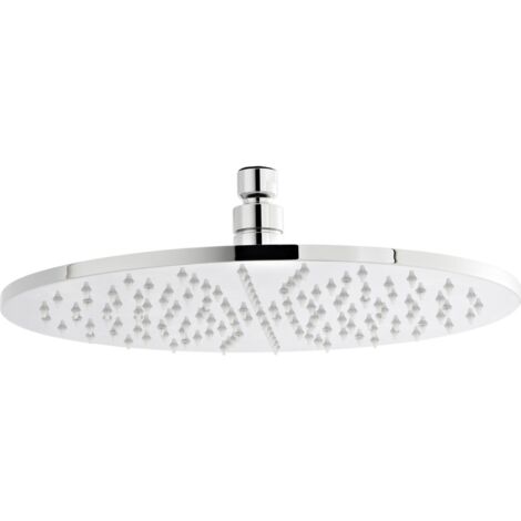 Nuie LED Round Fixed Shower Head 300mm Diameter - Chrome