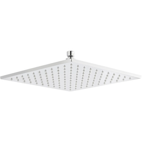 Nuie LED Square Fixed Shower Head 300mm x 300mm - Chrome