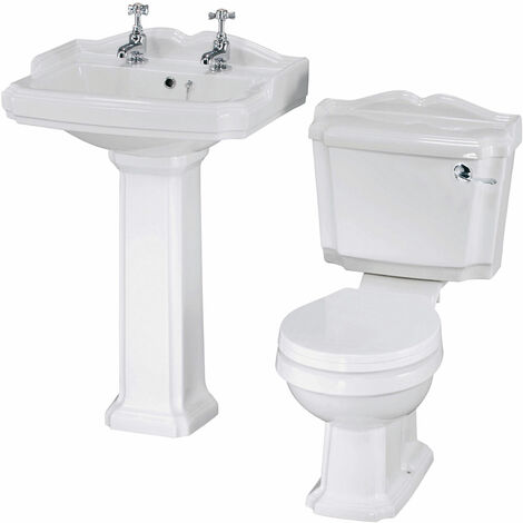 main image of "Nuie Legend Traditional Bathroom Suite 2 Tap Hole"