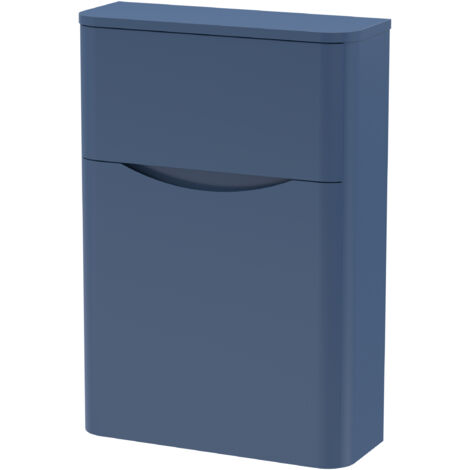 Nuie Lunar Back to Wall WC Toilet Unit 550mm Wide - Satin Blue