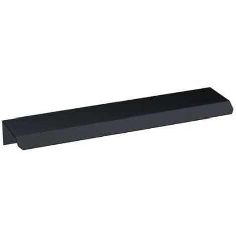 Nuie Matt Black 150mm Finger Pull Furniture Handle - H224