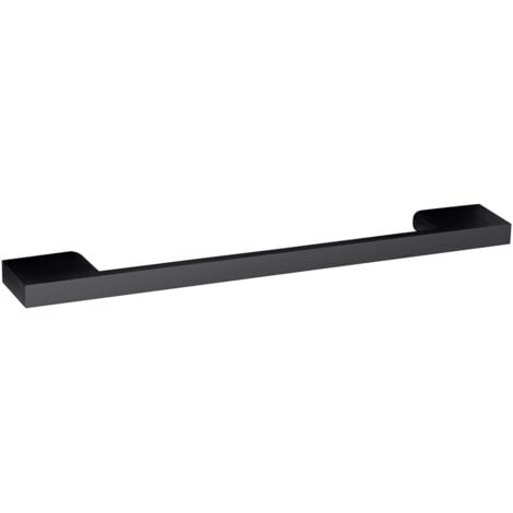 Nuie Matt Black 191mm D Shaped Furniture Handle with 160mm Hole Centres - H028