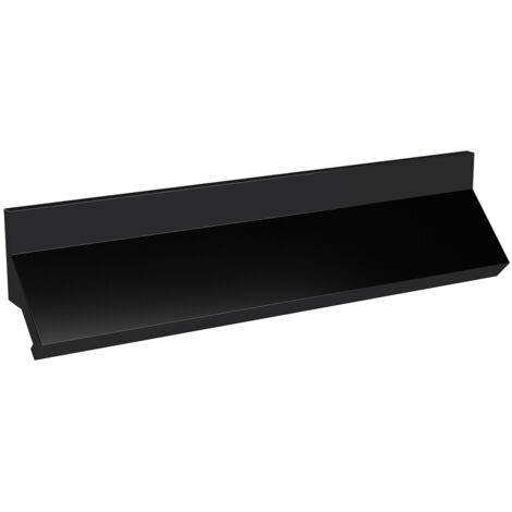 Nuie Matt Black 239mm Profile Furniture Handle with 224mm Hole Centres - H208