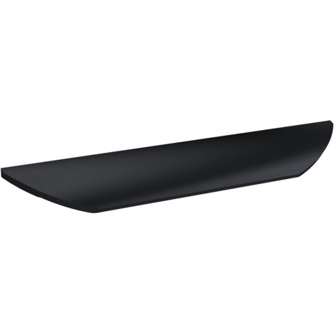 Nuie Matt Black 252mm Finger Pull Furniture Handle - H209