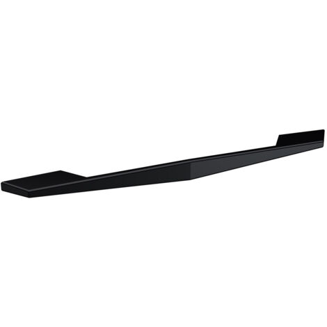 Nuie Matt Black 256mm D Shaped Furniture Handle with 224mm Hole Centres - H204